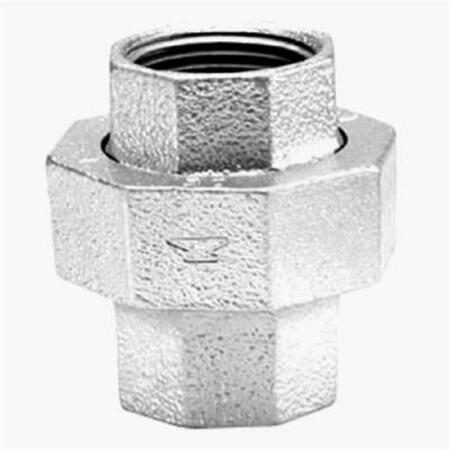 ANVIL 8700163606 1.5 in. Malleable Iron Pipe Fitting Galvanized Union 228684